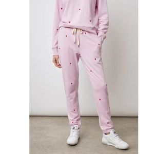 NWT Rails Kingston Embroidered Heart Sweatpants- Size S